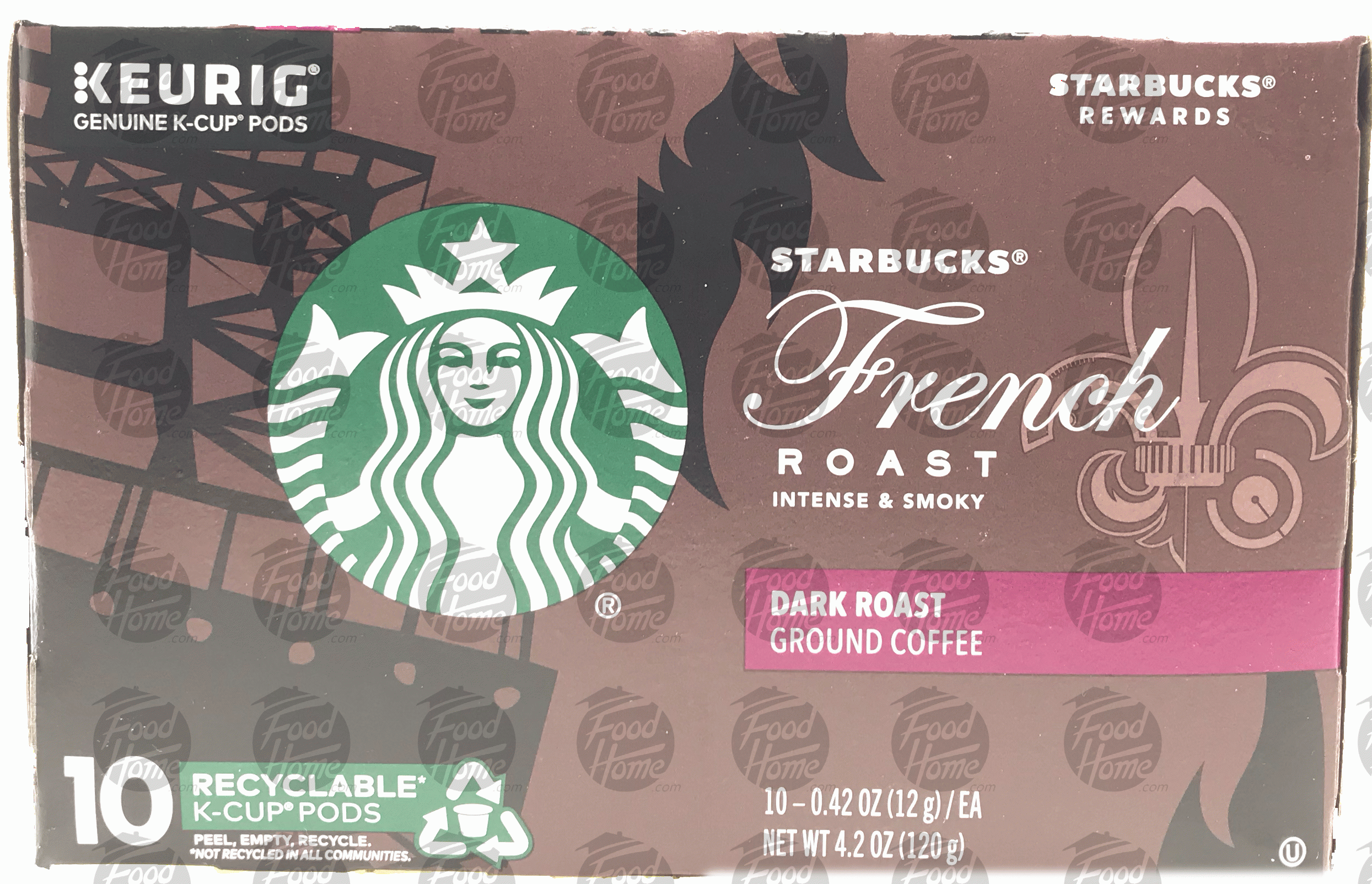 Keurig Starbucks french roast, dark roast ground coffee, 10 K-cups Full-Size Picture